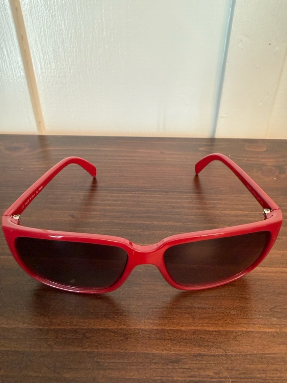 Fendi Red Rectangular Sunglasses FS5220 Italy Designer Logo Frames - Picture 6 of 8